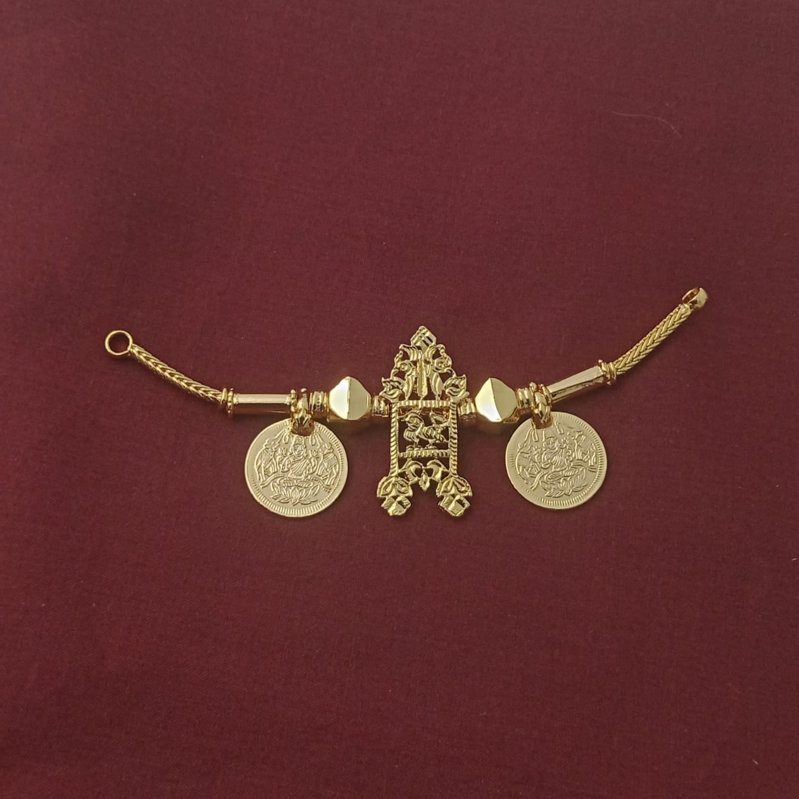 Mangalyam gold plated annalakshmi tali set – City Gold Covering