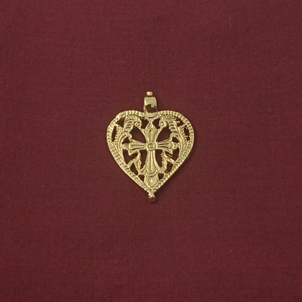 Heart Christain Tali - Gold Plated Mangalyam Thali