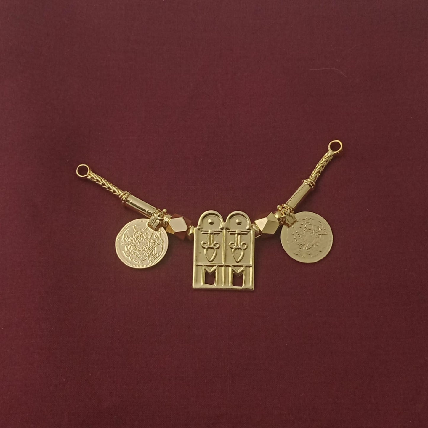 Mangalyam gold plated double keelpoo thali set