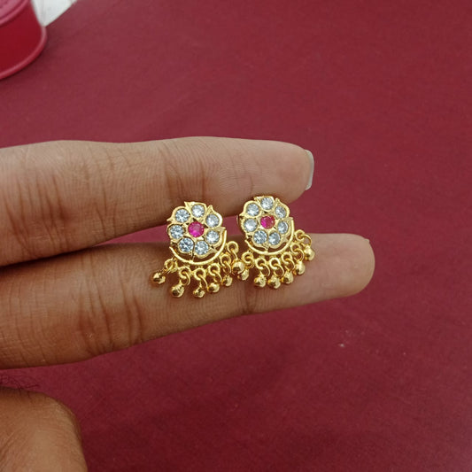 traditional gold plated impon earring