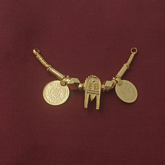 Traditional Gold Plated Thennaimara thoppa Thali set
