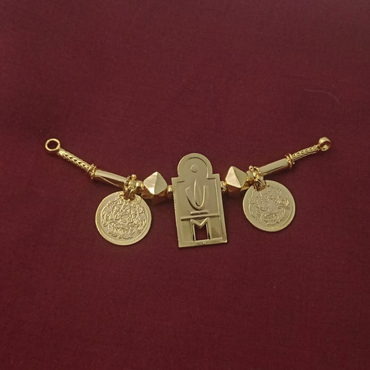 Mangalyam gold plated Vishnu thali set